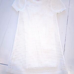 Design History Cream Sheath Dress Puff Sleeve Casual